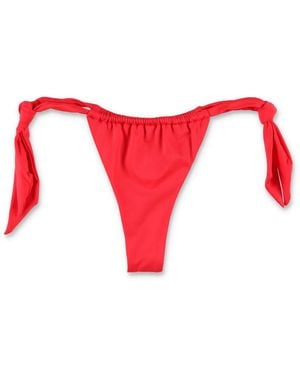 Let's Swim Let's Swim Brazilian Tie-Side Bikini Bottom - Red