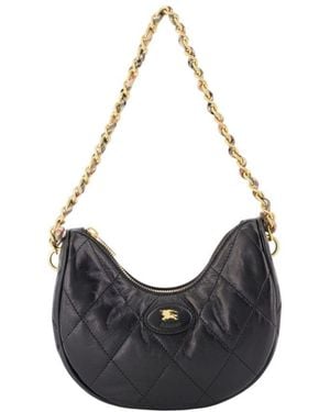 Burberry Ll Horseshoe Chain Shoulder Bag - Black