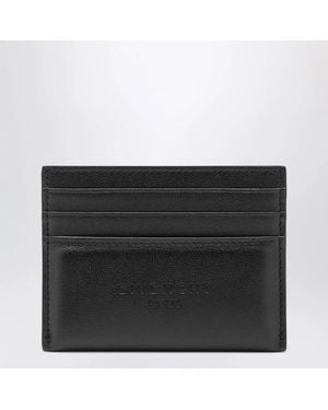 Givenchy Leather Card Holder With Logo - Black