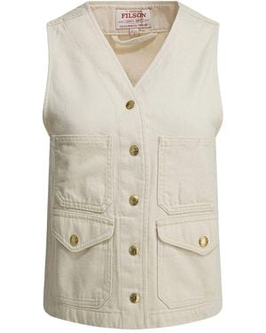 Filson "Archive Cruiser" Sleeveless Jacket - White