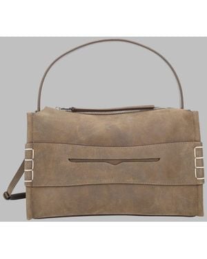 JW Anderson Italian Leather Shoulder Bag - Brown