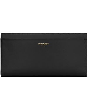 Saint Laurent Portafoglio Con Zip - Black