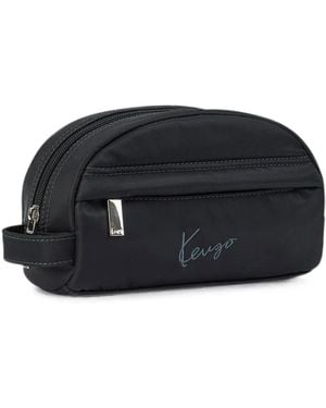 KENZO Nylon Pouch Bag - Black