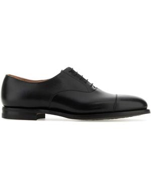 Crockett & Jones Leather Connaught 2 Lace-Up Shoes - Black