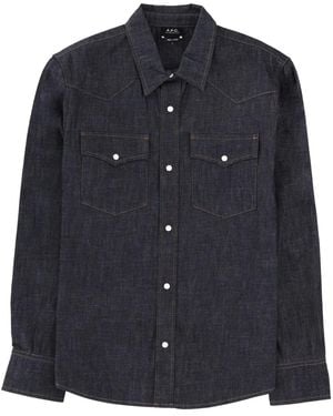 A.P.C. "Western" Shirt - Blue