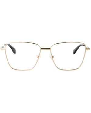McQueen Transparent Metal Glasses - Metallic