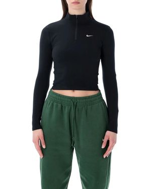 Nike Dri-Fit Zipped Midlayer Top - Blue