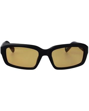 Jacquemus Matt/ Matt/ Amber Acetate Sunglasses - Natural