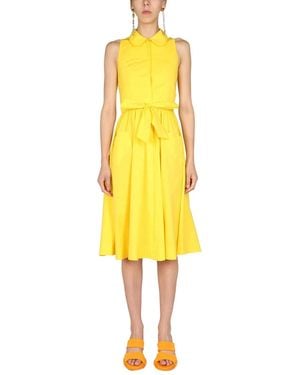 Moschino Heart Pockets Dress - Yellow
