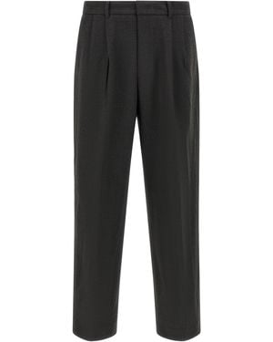 DUNST Double Pinch Trousers - Black