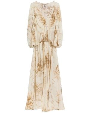 Semicouture Veronica Long Dress - Natural