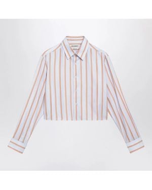 JW Anderson Cropped And Cotton Shirt - White