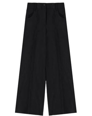 Theory Wool Tailored Pants - Black