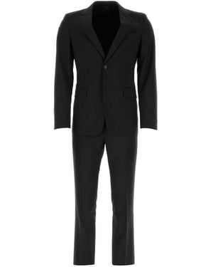 Prada Midnight Blue Wool Blend Suit - Black
