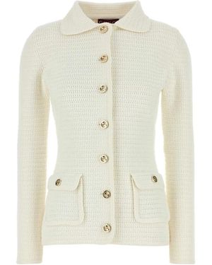 Gucci Cotton Cardigan - White