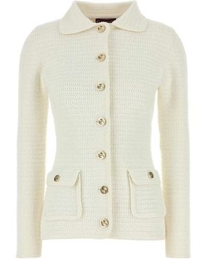 Gucci Cotton Cardigan - White
