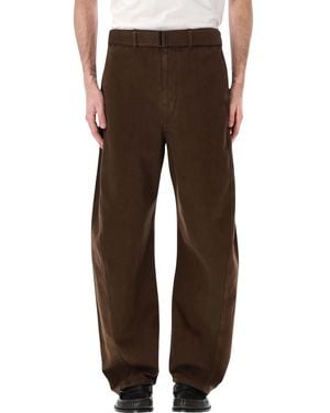 Lemaire Twisted Pants - Brown