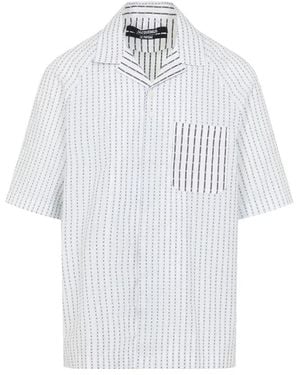 Jacquemus Romarin Shortsleeve Cotton Shirt - White