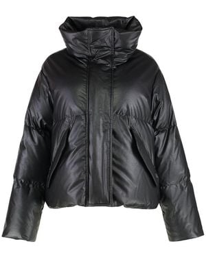 MM6 by Maison Margiela Nylon Short Down Jacket - Black