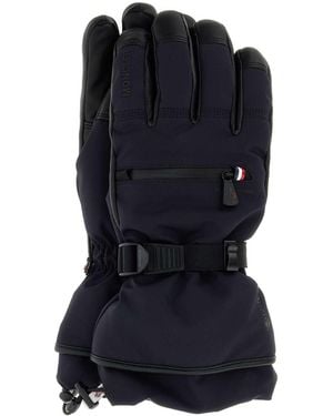 Moncler Midnight Stretch Nylon Gloves - Blue