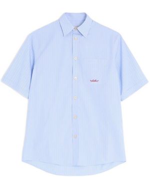 Valentino Garavani Embroidered Cotton Shirt - Blue