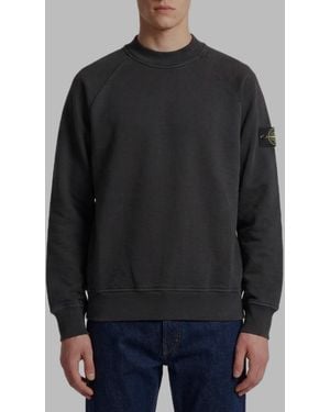 Stone Island Round Neck Sweatshirt - Black