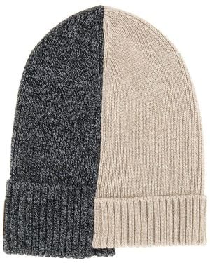 Moschino Wool Cap With Logo - Gray