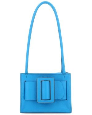 Boyy Leather Bobby 18 Soft Shoulder Bag - Blue