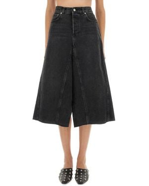 Haikure Cotton Skirts - Black