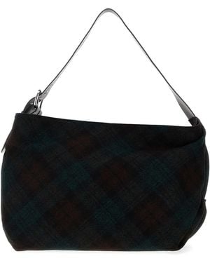 Vivienne Westwood Multicolor Wool Shoulder Bag - Black