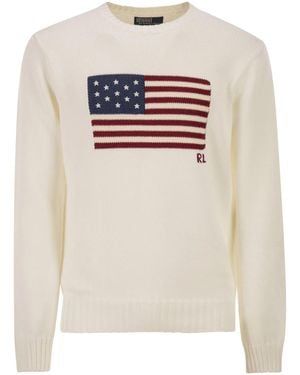 Polo Ralph Lauren Iconic Flag Shirt - White
