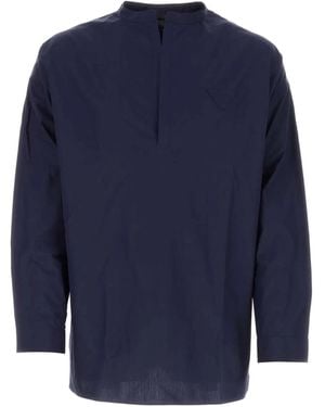 Prada Poplin Oversize Shirt - Blue