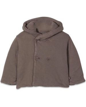 Teddy & Minou Teddy & Minou Double-Breasted Hooded Slipper - Brown