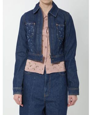 Marine Serre Midnight Trucker Jacket - Blue