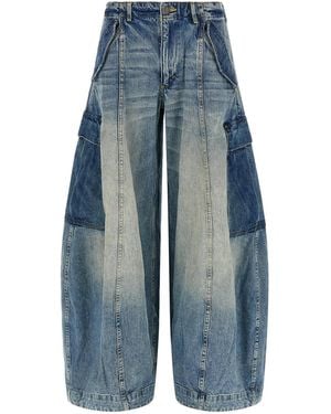 R13 'Siouxsie Field Cargo' Jeans - Blue