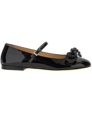Mach & Mach Mach & Mach 'Double Bow' Ballet Flats - Black