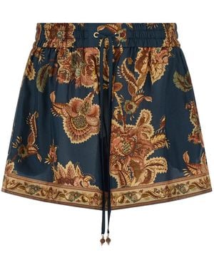 Zimmermann 'Aster' Shorts - Blue