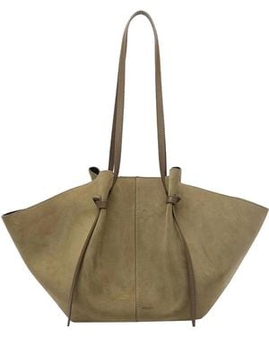 Yuzefi Fennel Large Mochi Shoulder Bag - Natural