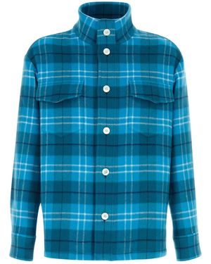 Umit Benan St.Moritz Overshirt - Blue
