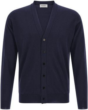 John Smedley 'Bradrick' Cardigan - Blue