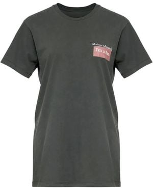 Maison Margiela Overdyed Cotton I'M A Fan T-Shirt - Grey