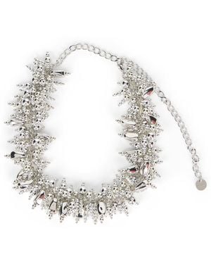 Self-Portrait Bracelet With Charms - White