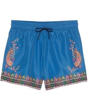 Etro Swim-Trunk Roma - Blue