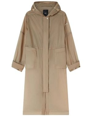 Add Long Parka With Hood - Natural