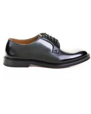 Doucal's Low Leather Laceup - White