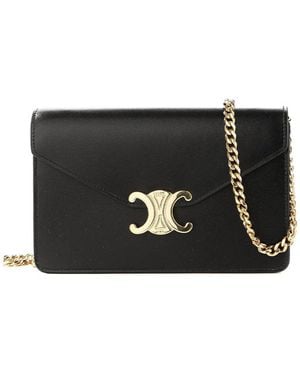 Celine Wallet On Chain Margo - Black