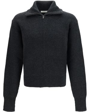 Lemaire Wool Zip Cardigan - Blue