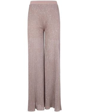 D.exterior Degrade' Lux Flared Pants - Brown