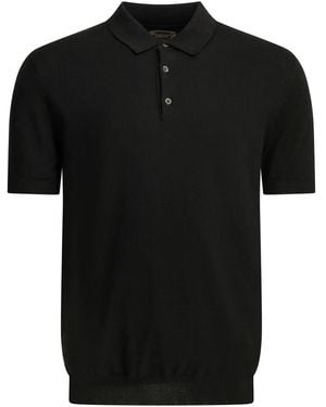 Baracuta Cotton Polo Shirt - Black