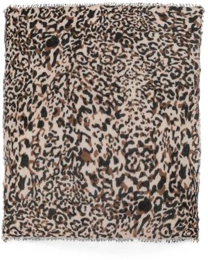 Faliero Sarti Maky Animal Print Scarf - Black